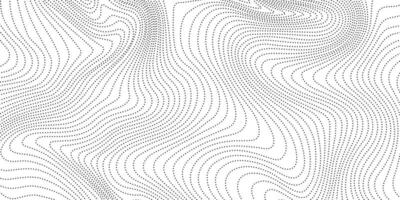 Dotted wave lines background. Abstract wavy stripes texture. Warped and curved lines wallpaper. design template vector