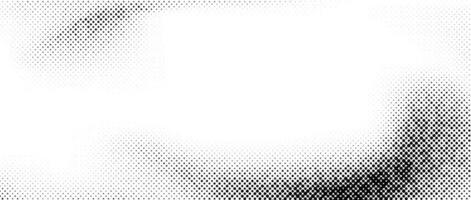 Halftone faded texture. Grunge noise background. White and black sand gradient wallpaper. Retro pixelated backdrop vector