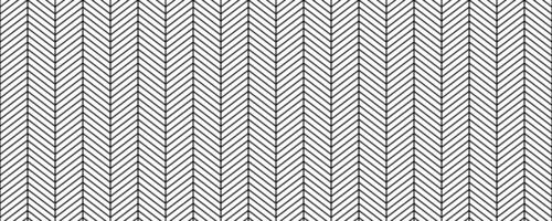 Herringbone seamless pattern. Black and white chevron background. Repeating zigzag wallpaper. Linear textile or fabric print design. Parquet floor or brick wall texture vector