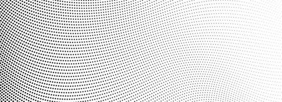 Abstract wave dotted line background. Tech dynamic dash stripe texture. Black warped and curved lines wallpaper for design template, presentation, brochure, leaflet, booklet. Doted backdrop vector