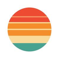 Faded Retro Striped Background with Warm Color Palette vector