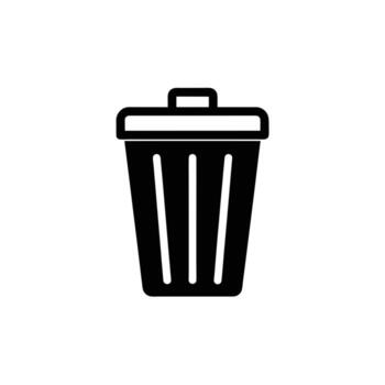 Delete Icon Flat and Clean Look Isolated vector