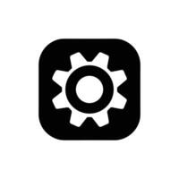 App Settings Icon Flat and Clean Look Isolated vector