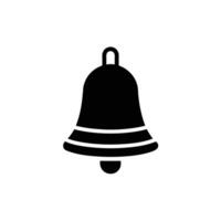 Chime Bell Icon Flat and Clean Look Isolated vector