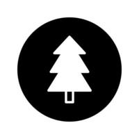 Elegant christmas tree icon design against a dark background creating a simple yet visually striking effect vector