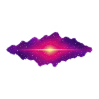 Vibrant cosmic nebula with glowing center and starry background creates mesmerizing celestial scene. gradient of purple and pink hues adds depth and wonder png