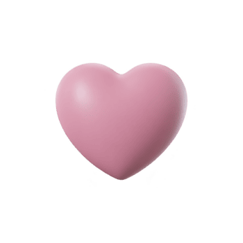 rosa cuore sagomato oggetto con liscio struttura è centrato su trasparenza sfondo, simboleggiante amore e affetto. semplice design trasporta calore e positività png