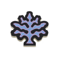This features stylized tree design with black outline and purple interior, resembling abstract branches. tree shape is set against plain background, creating striking visual png