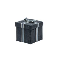 Small, elegant gift box with polka dot pattern and ribbon bow, perfect for special occasions like birthdays or anniversaries. box is dark with contrasting light ribbon png