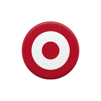 rosso circolare bersaglio con bianca bullseye disegno, simboleggiante precisione e messa a fuoco. semplice e grassetto design è spesso Associated con mirando e precisione nel vario contesti png