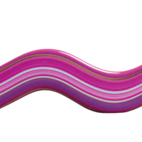 Vibrant, wavy pink and purple abstract line with glitter accents creates dynamic and colorful visual. smooth curves and bright hues evoke sense of movement and creativity png