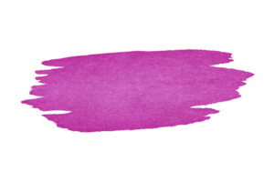 Vibrant pink watercolor brush stroke on transparent background, perfect for creative design projects and artistic expressions. texture adds depth and handmade feel png