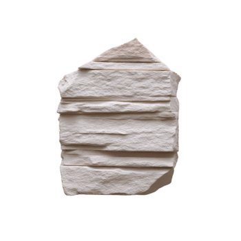 texturerad bit av beige sandsten med lager, grov ytor och oregelbunden kanter, isolerat på genomskinlighet bakgrund. sten naturlig mönster och jordnära toner skapa rustik utseende png