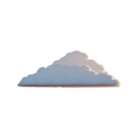 Fluffy white cloud with soft edges floats against transparent background, evoking sense of calm and serenity. cloud texture is detailed, capturing essence of peaceful sky png