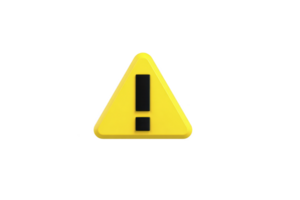 Yellow triangular warning sign with black exclamation mark symbolizes caution or alert. It is commonly used to indicate potential hazards or important notices png