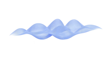 Smooth, abstract blue wave pattern creates sense of calm and fluidity, with its gentle curves and translucent lines. design evokes feeling of tranquility and modern elegance png