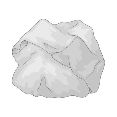 Illustration of Crumpled Paper