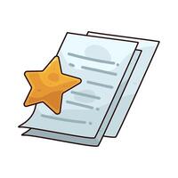 Illustration of Favorite File vector