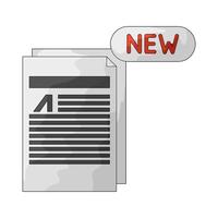 illustration of new file vector