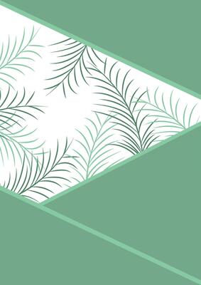 Floral green leaves journal and notebook design