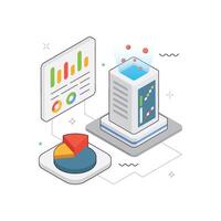 Infographic Report isometric Illustration. EPS 10 file vector