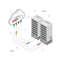 Team Collaboration Isometric Illustration. EPS 10 File vector