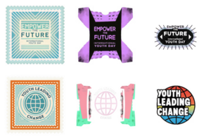 Empower Future Youth Leading Change Global Initiative Graphics isolated on a transparent background image png