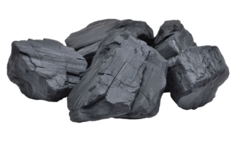 Charcoal Briquettes Close Up Texture Background Black Fuel Energy Resource, transparent background png