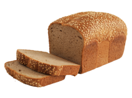 Delicious Sesame Seed Bread Loaf Sliced Ready for Toasting Baking Pastry Food Photography, transparent background png