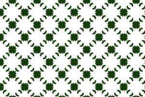 A bold black and white geometric pattern featuring radial floral motifs surrounded by crescent shapes in a dynamic diagonal grid. png