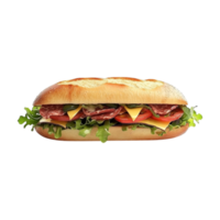 a sub sandwich with lettuce and cheese on it png