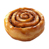 a cinnamon roll on transparent background png
