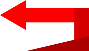 Red abstract arrow png