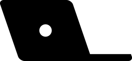 Black computer laptop png