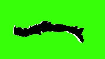 green screen 3d map of Sud-Est in haiti video