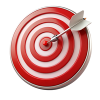 Conceptual bullseye target design showcasing accuracy, strategy, and success in marketing and business focus png