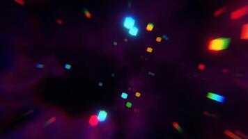 black background with a colorful pattern video