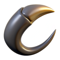 unparallelecreative Eagle talon, sharp ancurved, realistic texture, extreme close-up, studio lighting, studio photography, isolateon transparent background,high-resolution product photography artisan png