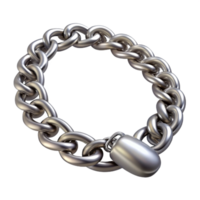 dramatic unparalleleSilver bracelet with a charm, delicate chain design, oxidizefinish, soft lighting, with transparent background,high-resolution product photography png