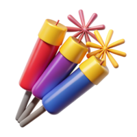 alluring exemplary Pack of unopenefireworks, various sizes ancolors, studio lighting, top-down view, isolateon transparent background,high-resolution product photography png