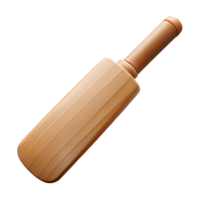 majestic standout Wooden cricket bat, oilefinish, texturegrip, soft lighting, side view, studio photography, isolateon transparent background,high-resolution product photography png