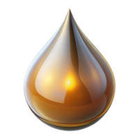 elegant impressionist A single drop of clear serum, viscous anreflective, studio lighting, extreme close-up, isolateon transparent background,high-resolution product photography genuine png