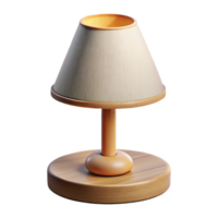 dazzling remarkable Bedside touch lamp, woobase, fabric shade, warm soft lighting, isolateon transparent background,high-resolution product photography png