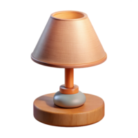 majestic quintessential Bedside touch lamp, woobase, fabric shade, warm soft lighting, isolateon transparent background,high-resolution product photography png