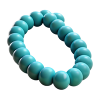 wonderful tranquil coastal Chunky turquoise beanecklace with silver clasp, matte finish, studio lighting, product shot, isolateon transparent background,high-resolution product photography fine detail png