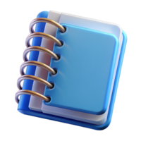 unparalleleclassic Notebook, spiral bound, linepaper, blue cover, front view, studio lighting, isolateon transparent background,high-resolution product photography high resolution png