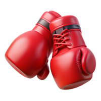 elegant classic Pair of boxing gloves, bright releather, laceup, worn appearance, studio lighting, top-down view, isolateon transparent background,high-resolution product photography crisp png
