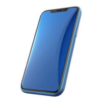 alluring remarkable Smartphone with curvedisplay, front view, studio lighting, isolateon transparent background,high-resolution product photography png