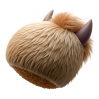 reflective dazzling A realistic, furry centaur hoof, detailetextures of hair anhoof, studio lighting, side view, isolateon transparent background,high-resolution product photography 8K png