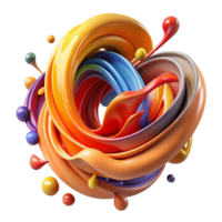 enchanting harmonious urban A dynamic composition of swirling brushstrokes and splatters, in a vibrant palette of warm colors, with a gestural, abstract expressionist style high quality png